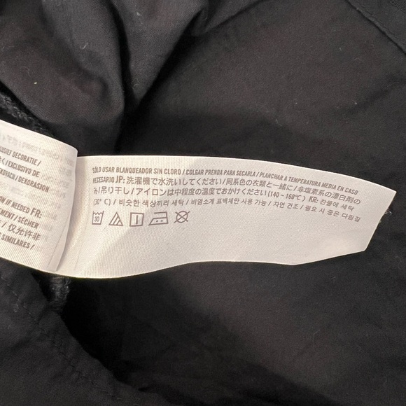 Abercrombie & Fitch Elegant High Neck Chic Linen Blend Mini Black Dress 📐MP - Picture 9 of 12